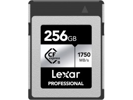 Lexar 256GB Professional CFexpress Type B Silver Series Memory Card, for Photographers, Videographers, Up to 1750/1300 MB/s, 8K Video (LCXEXSL256G-RNENG)